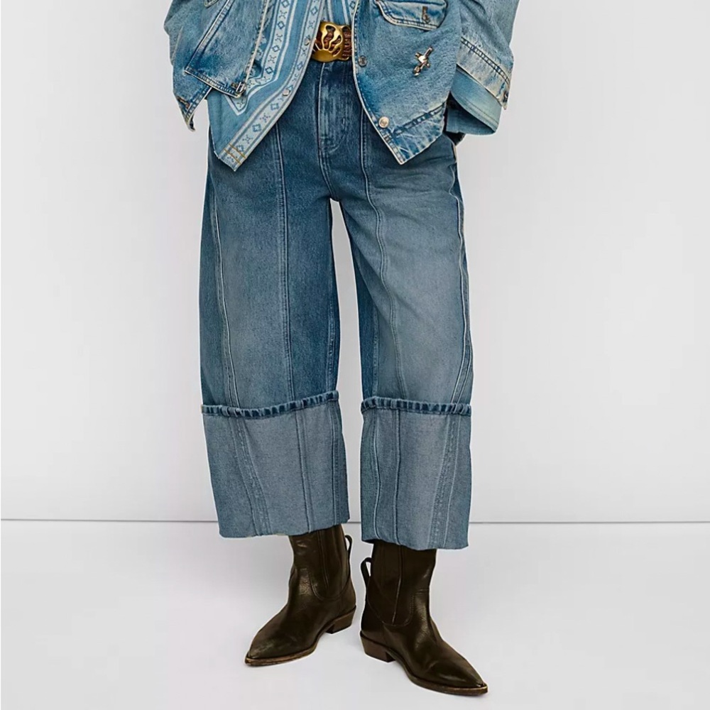 Free People Wide Leg Jeans
